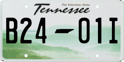 TN license plate B2401I