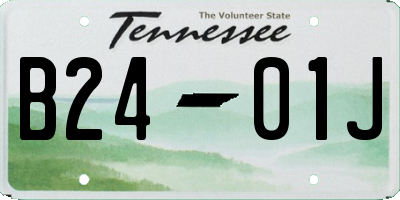TN license plate B2401J