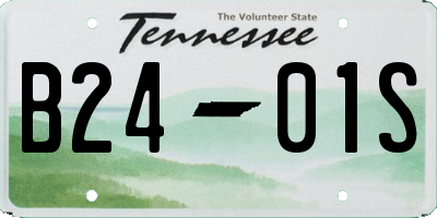 TN license plate B2401S