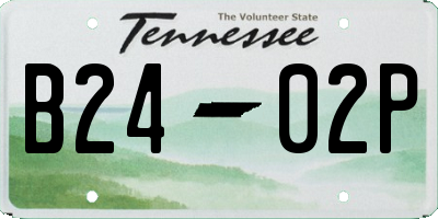 TN license plate B2402P