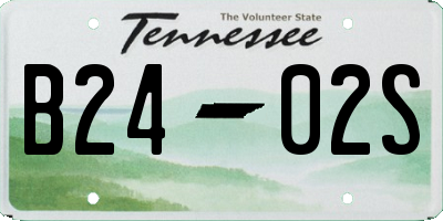 TN license plate B2402S