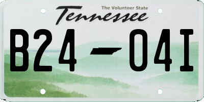 TN license plate B2404I