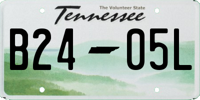 TN license plate B2405L