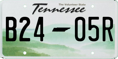 TN license plate B2405R