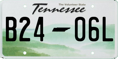 TN license plate B2406L