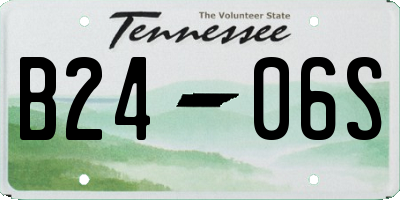 TN license plate B2406S