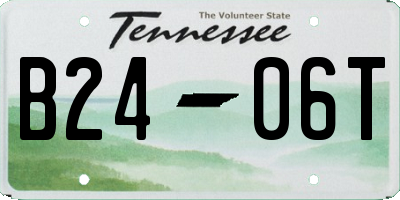 TN license plate B2406T