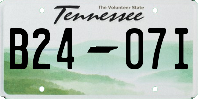 TN license plate B2407I
