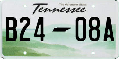 TN license plate B2408A