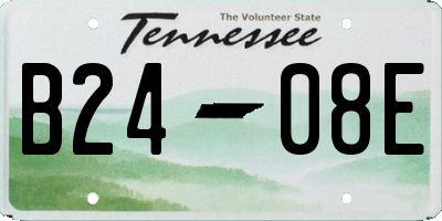 TN license plate B2408E