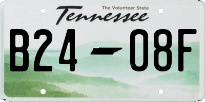 TN license plate B2408F