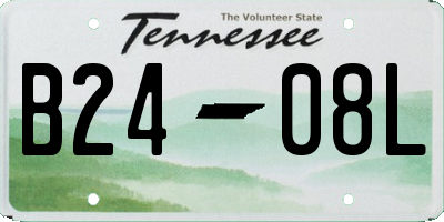 TN license plate B2408L
