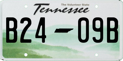 TN license plate B2409B