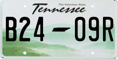 TN license plate B2409R