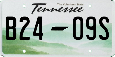 TN license plate B2409S