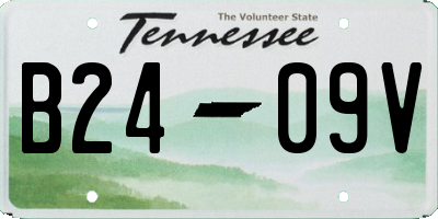 TN license plate B2409V