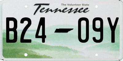 TN license plate B2409Y