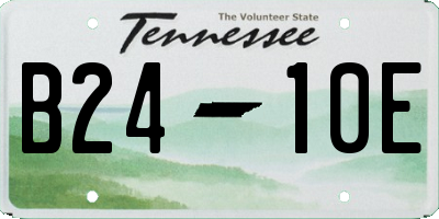 TN license plate B2410E