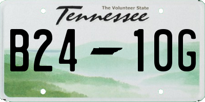 TN license plate B2410G