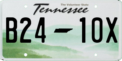 TN license plate B2410X