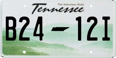 TN license plate B2412I
