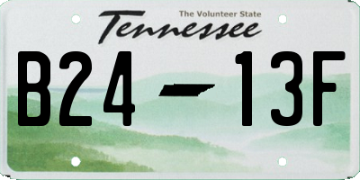 TN license plate B2413F