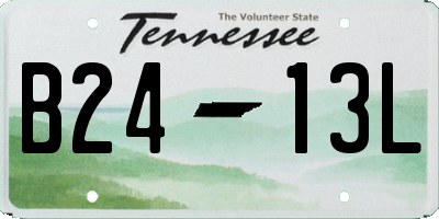 TN license plate B2413L