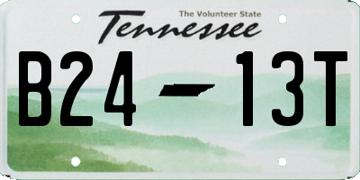 TN license plate B2413T