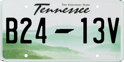 TN license plate B2413V