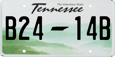 TN license plate B2414B