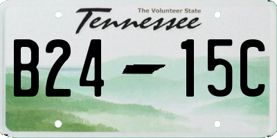 TN license plate B2415C