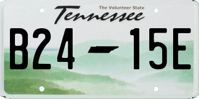TN license plate B2415E