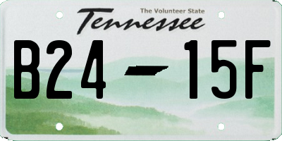 TN license plate B2415F