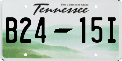 TN license plate B2415I