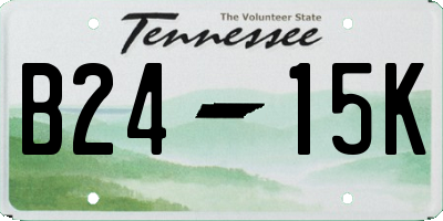 TN license plate B2415K