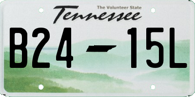 TN license plate B2415L
