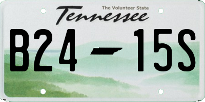 TN license plate B2415S
