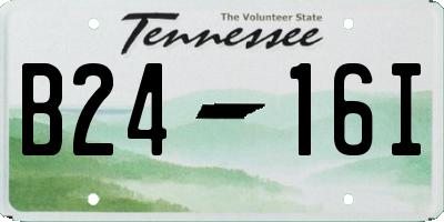 TN license plate B2416I