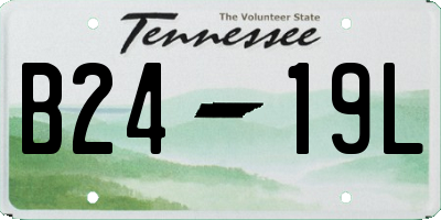 TN license plate B2419L