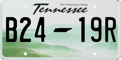 TN license plate B2419R