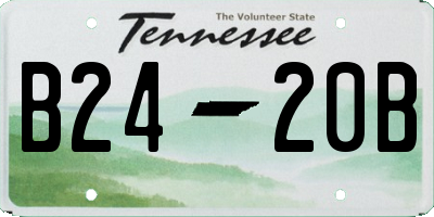 TN license plate B2420B