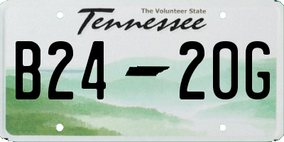 TN license plate B2420G