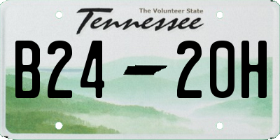 TN license plate B2420H