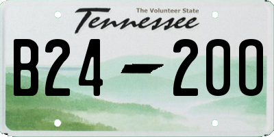 TN license plate B2420O