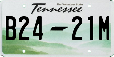 TN license plate B2421M