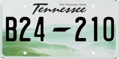 TN license plate B2421O