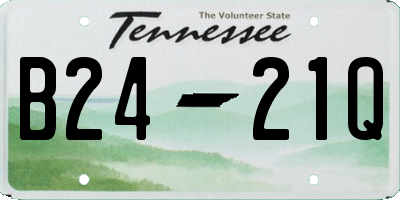TN license plate B2421Q