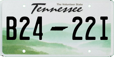 TN license plate B2422I