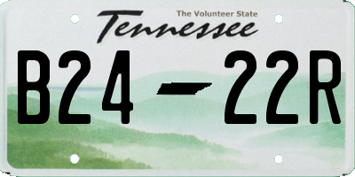 TN license plate B2422R