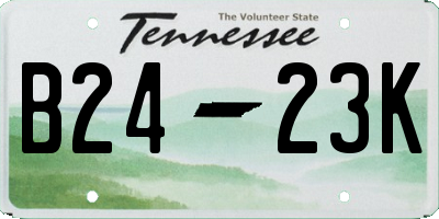 TN license plate B2423K